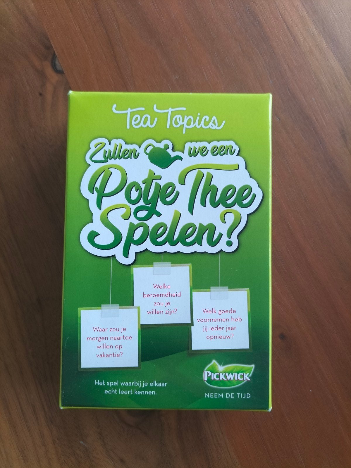 Tea Topics: Zullen we een Potje Thee Spelen? - Pickwick, Vijf spelers of meer, Ophalen of Verzenden, Zo goed als nieuw, Pickwick