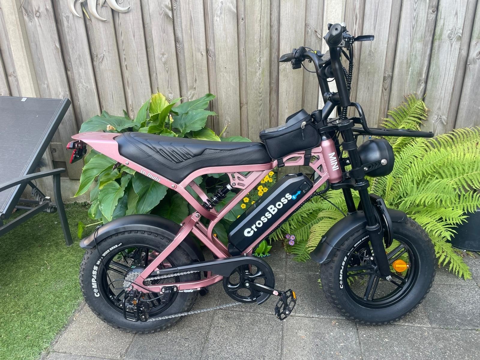 CrossBoss La Souris Mini E-bike - Zo goed als nieuw, Zo goed als nieuw, Minder dan 47 cm, 30 tot 50 km per accu, Ophalen
