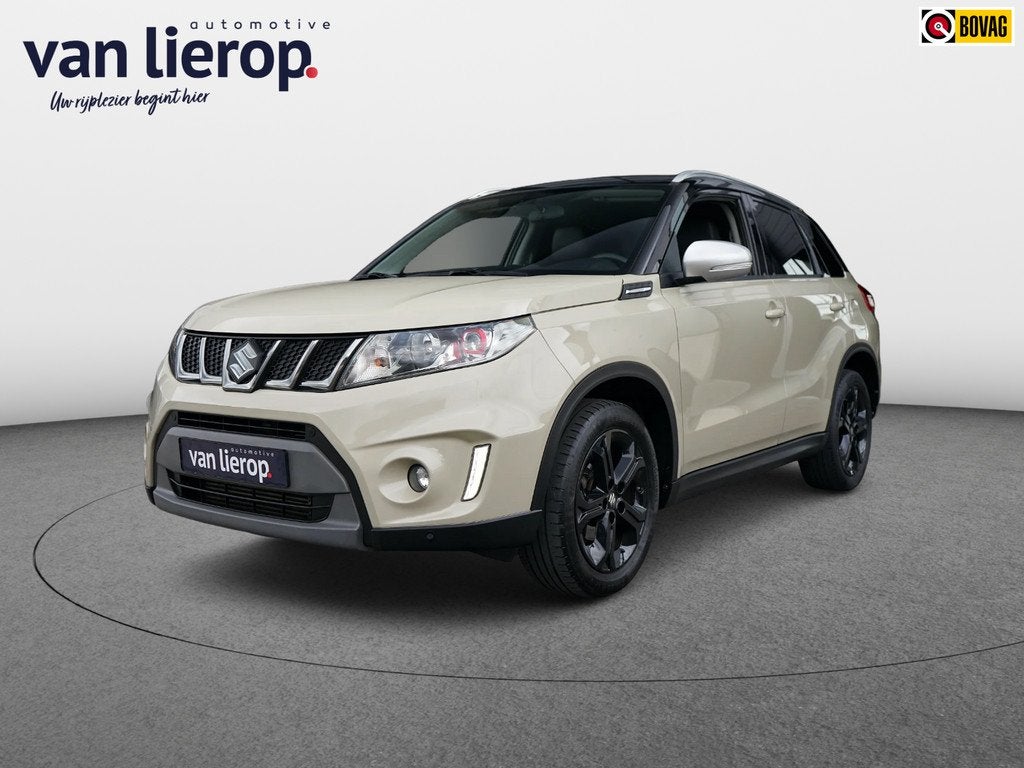 Suzuki Vitara 1.4 S Allgrip TREKHAAK | CARPLAY | CAMERA | XE, Auto's, Suzuki, Automaat, Gebruikt, Zwart, Bruin