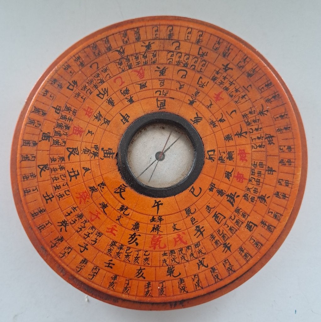 oud Chinees kompas - LUOPAN, Antiek en Kunst, Ophalen of Verzenden