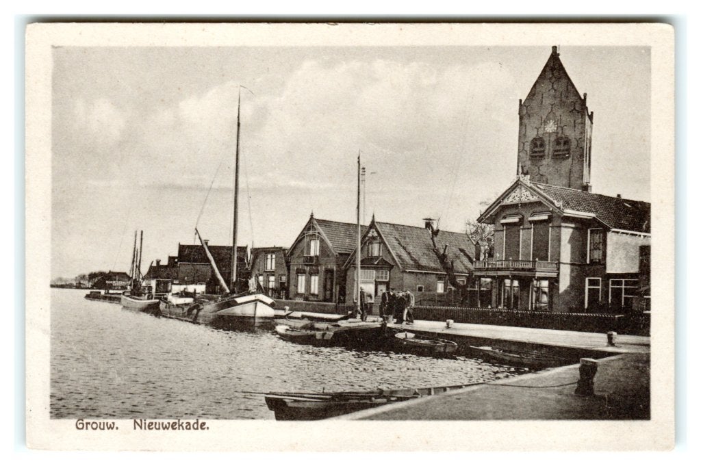 Grouw, Nieuwekade, Ophalen of Verzenden, 1920 tot 1940, Ongelopen, Friesland