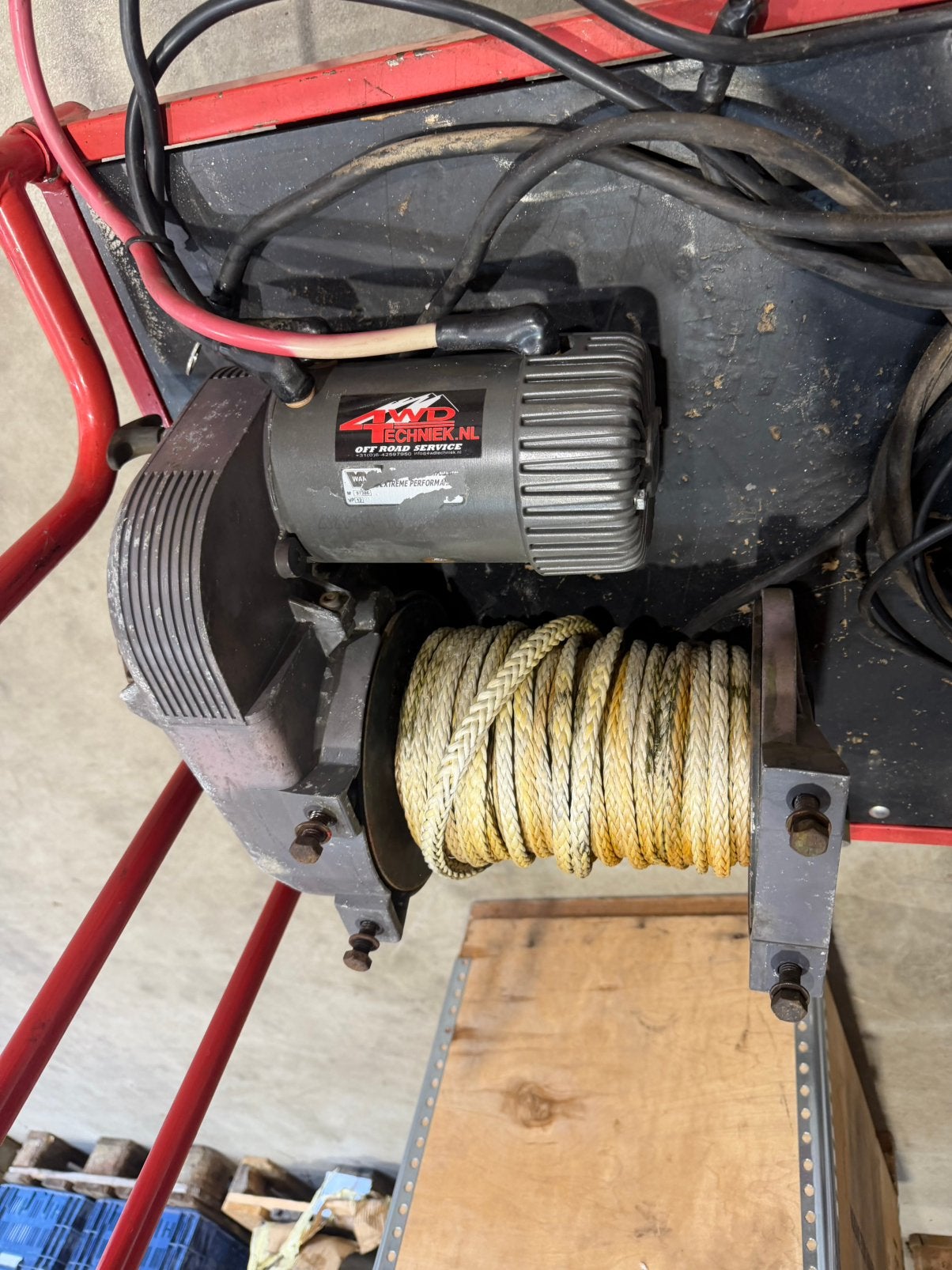 Lier warn 8274 snelloper XP motor, touw, albright relais, Ophalen, Gebruikt