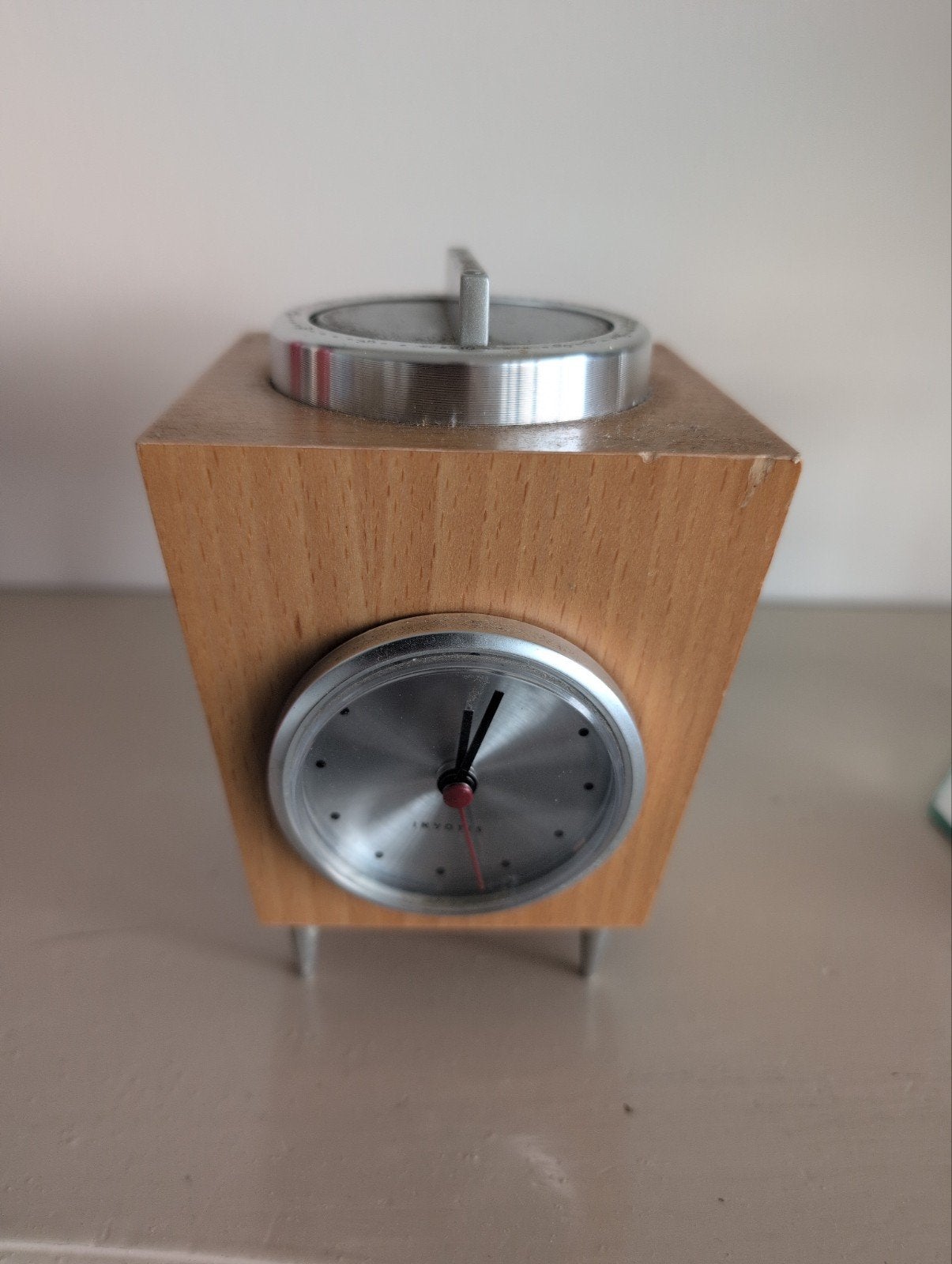 Vintage Wekker met Timer, Gebruikt, Analoog, Werkt op batterijen, Ophalen of Verzenden
