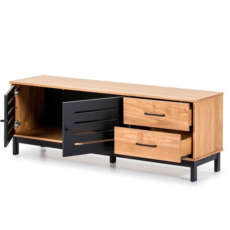 Modern TV cabinet - like new, Ophalen, Zo goed als nieuw, Minder dan 100 cm, Grenenhout