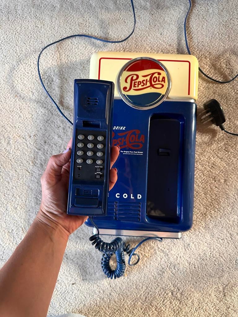 Vintage Pepsi Telefoon - Nostalgische Wandtelefoon, Telecommunicatie, Vaste telefoons | Niet Draadloos, Ophalen of Verzenden, Gebruikt