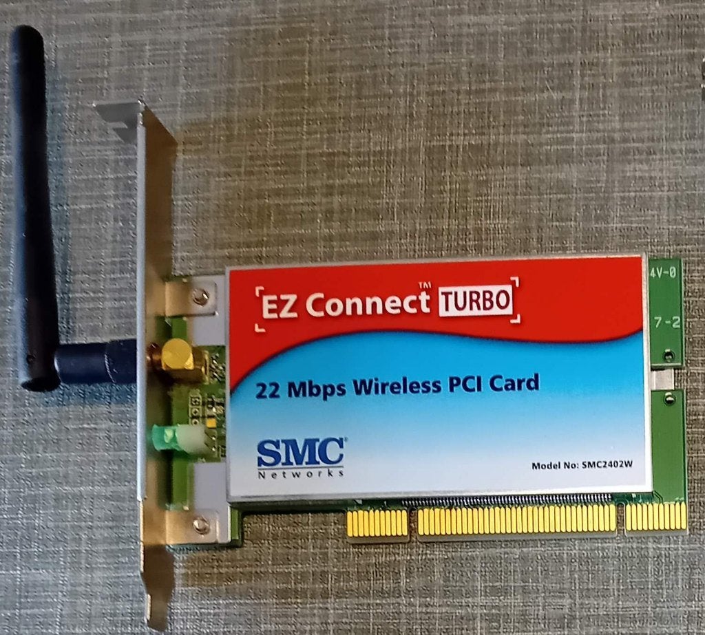 22 MbpsWireless PCI card, Computers en Software, Ophalen of Verzenden, Gebruikt, Intern, SMC Networks