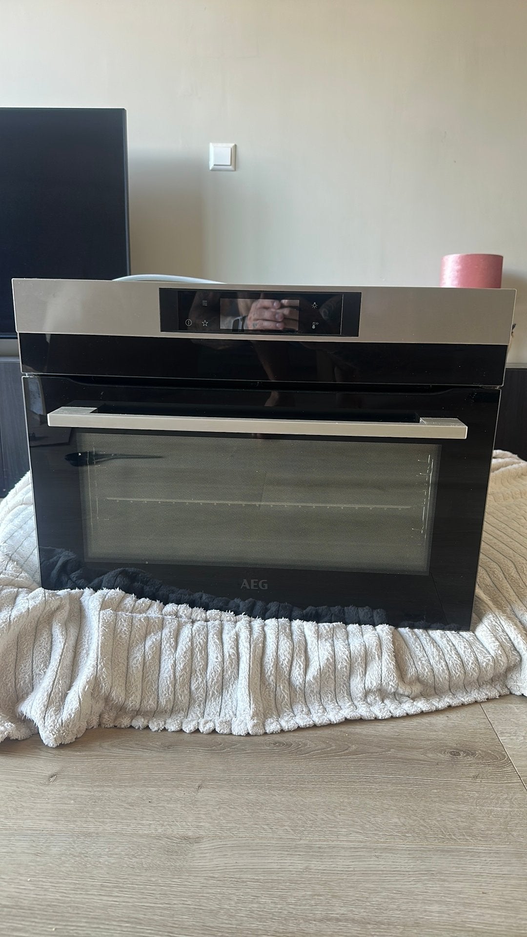 AEG Inbouw Heteluchtoven - Zo goed als nieuw, Witgoed en Apparatuur, Ovens, Ophalen, 45 tot 50 cm, Inbouw, 45 tot 60 cm