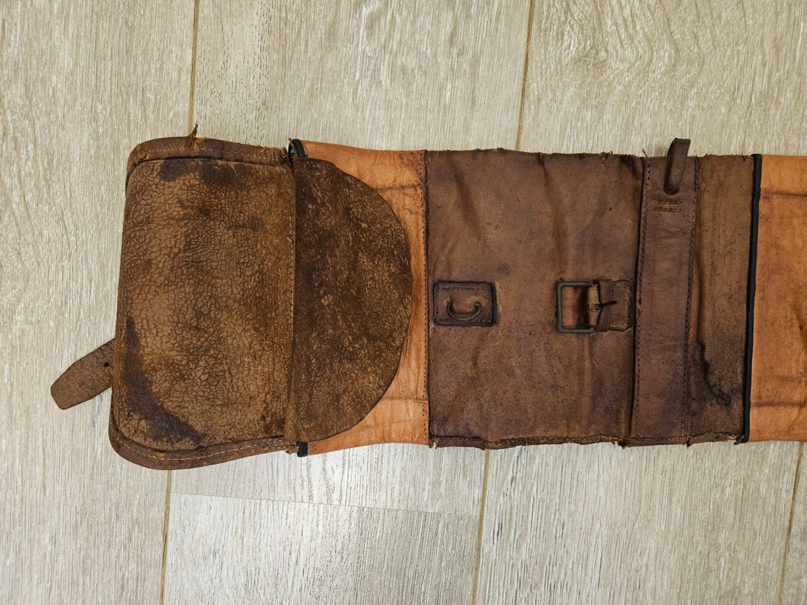 Prachtige zeer oude lederen geweer hoes Western style, Verzenden