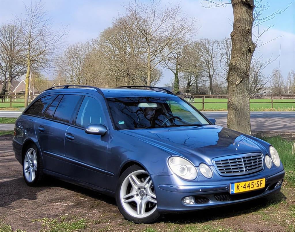 Mercedes-Benz e500 w211 2004, Auto's, Automaat, Achterwielaandrijving, Leder, Stationwagon