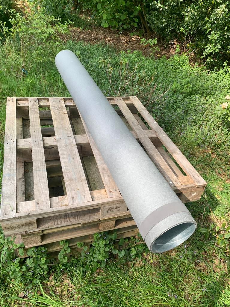 Thermoduct wtw kanaal 200mm 2m lang (meerdere aanwezig), Ophalen, Bochten, Pvc, Zo goed als nieuw