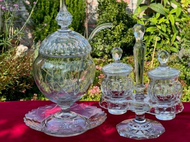 BOWL/PUNCHPOT -ZUURSTEL/JAMSTEL OLIJFGESLEPEN, Antiek en Kunst, Ophalen of Verzenden