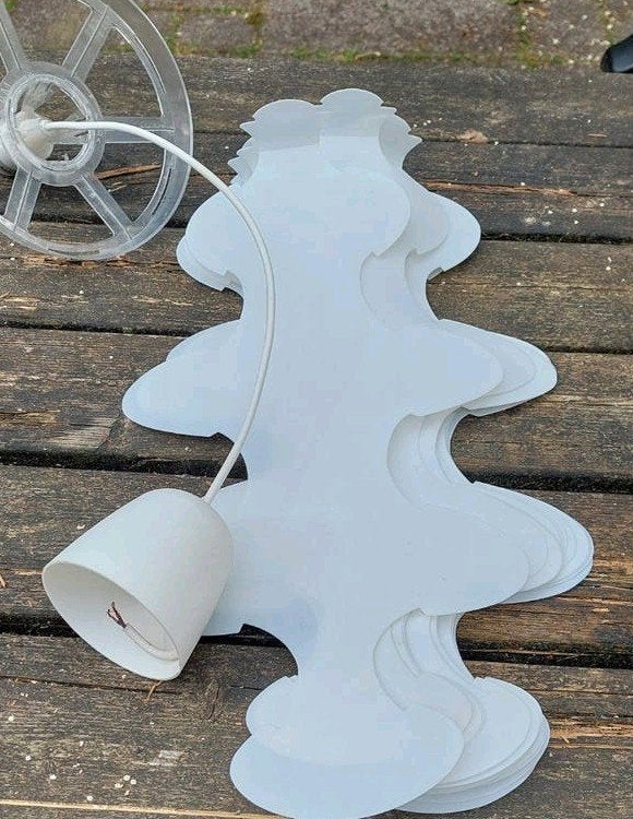 IKEA Fillsta hanglamp - Wit, modern design, Huis en Inrichting, Kunststof, Gebruikt, Ophalen of Verzenden, 75 cm of meer