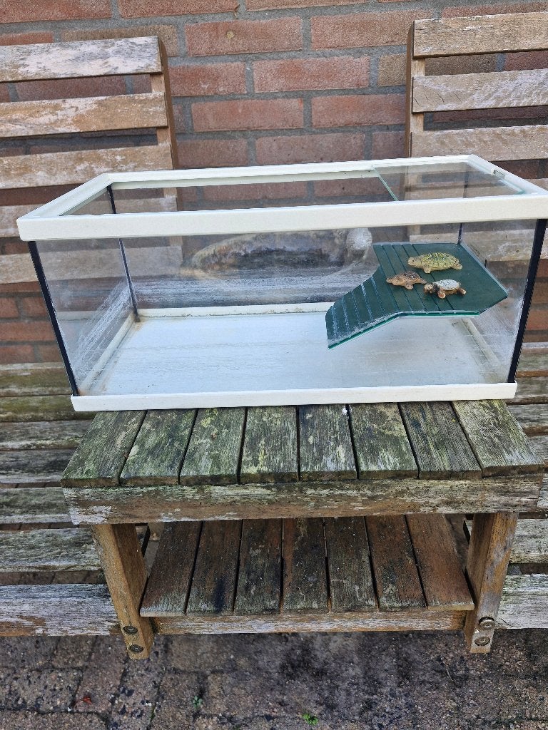 Schildpadden/Vissenbak klein, Ophalen, Gebruikt, Leeg aquarium
