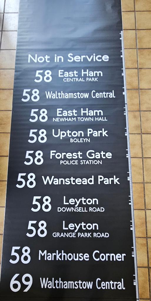 Bestemmingsrol London Transport, Ophalen of Verzenden, Zo goed als nieuw, Bus of Metro, Overige typen