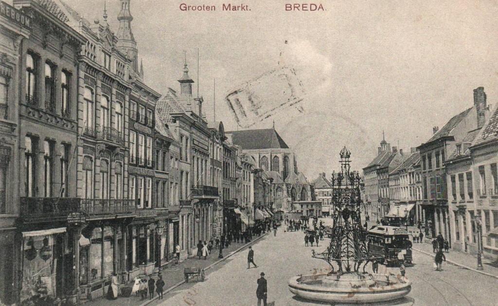Ansichtkaart Breda, Verzamelen, Ansichtkaarten | Nederland, Ophalen of Verzenden, Noord-Brabant