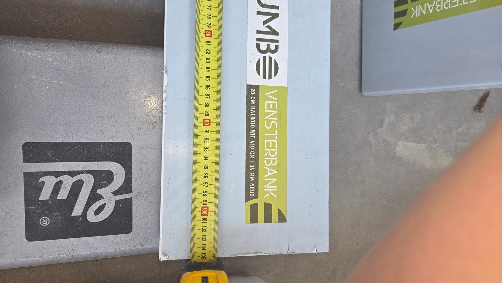 Jumbo Vensterbank Wit RAL9010 - Nieuw, Ophalen, Minder dan 80 cm, Minder dan 80 cm, Overige typen