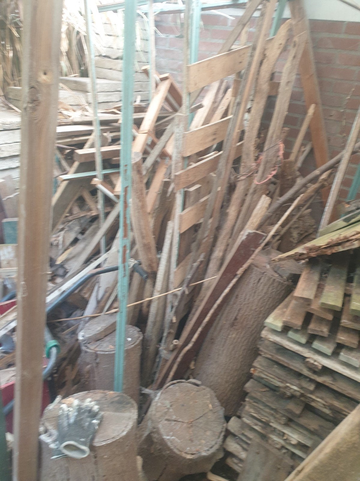 oud hout, stookhout, Minder dan 3 m³, Ophalen