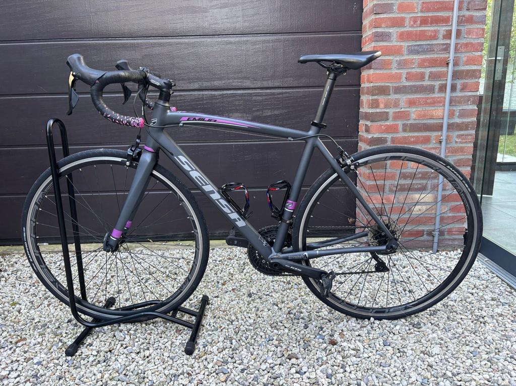 Sensa Emilia Lady (shimano 105)- maat 51, Fietsen en Brommers, 28 inch, Velgrem, Aluminium, Zo goed als nieuw