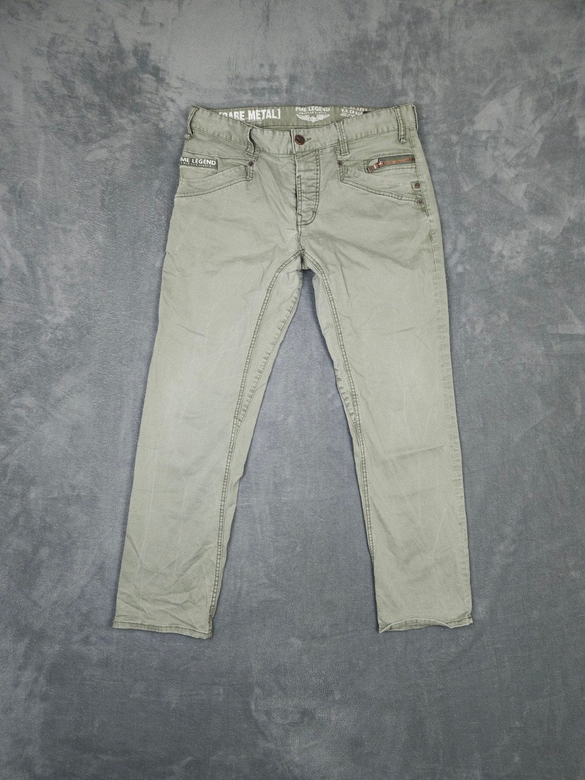 Pme Legend bare metal Broek W33 L34 Groen Regular Straight S, Kleding | Heren, Overige kleuren, ., Ophalen of Verzenden, Zo goed als nieuw