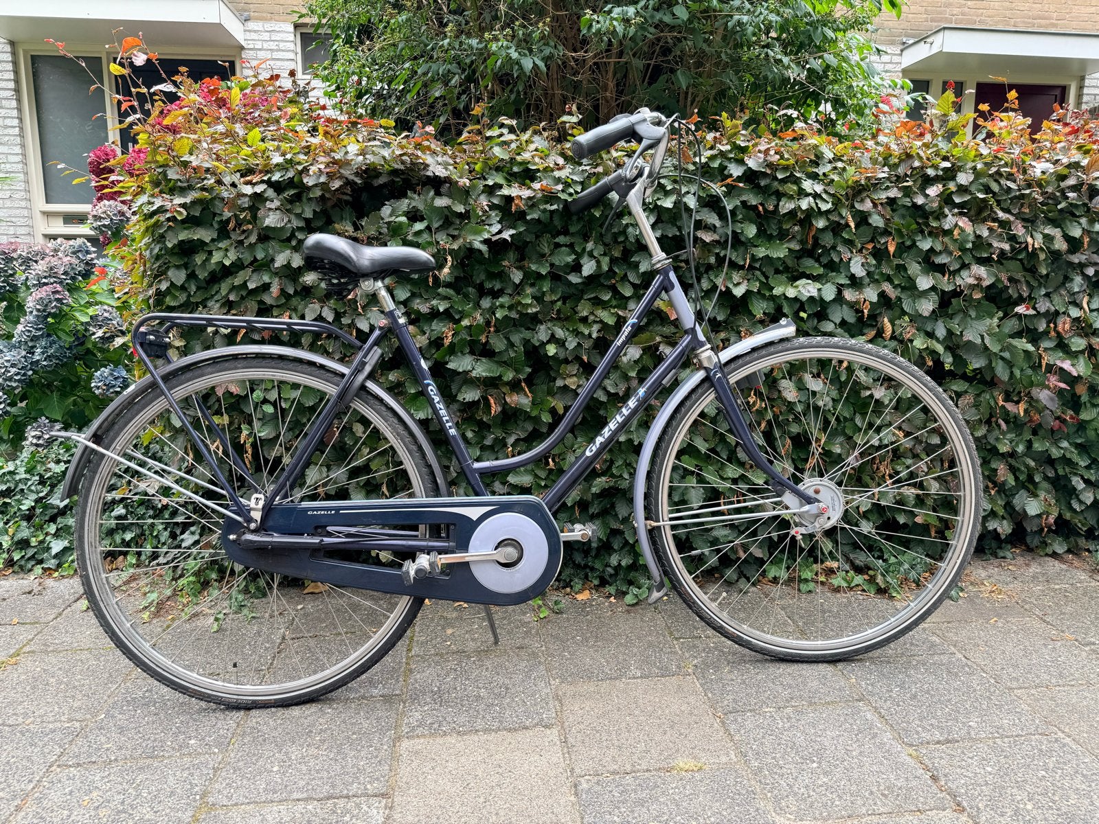 Gazelle Impala damesfiets - handremmen, 3 versnellingen, Fietsen en Brommers, Fietsen | Dames | Damesfietsen, Ophalen, Velgrem