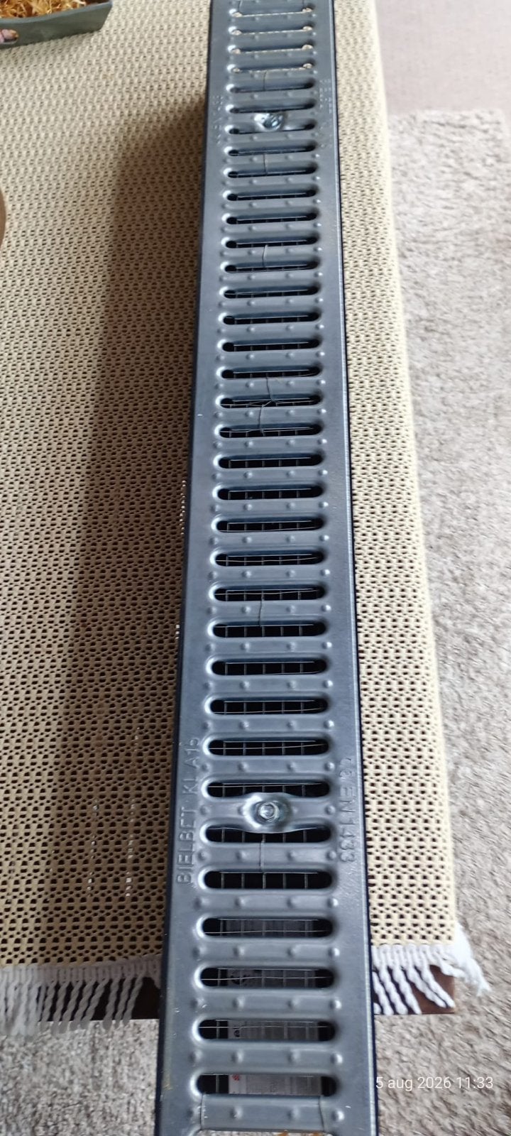 Nieuwe afvoergoot met rooster - 18 stuks beschikbaar, Ophalen, Nieuw, Minder dan 2 meter, 80 mm of meer