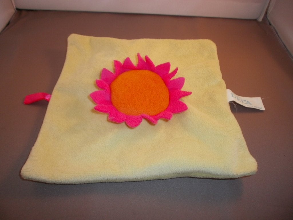 bloem doekje groen roze oranje velours rammel knisper in, Met geluid, Overige typen, Ophalen of Verzenden, Zo goed als nieuw