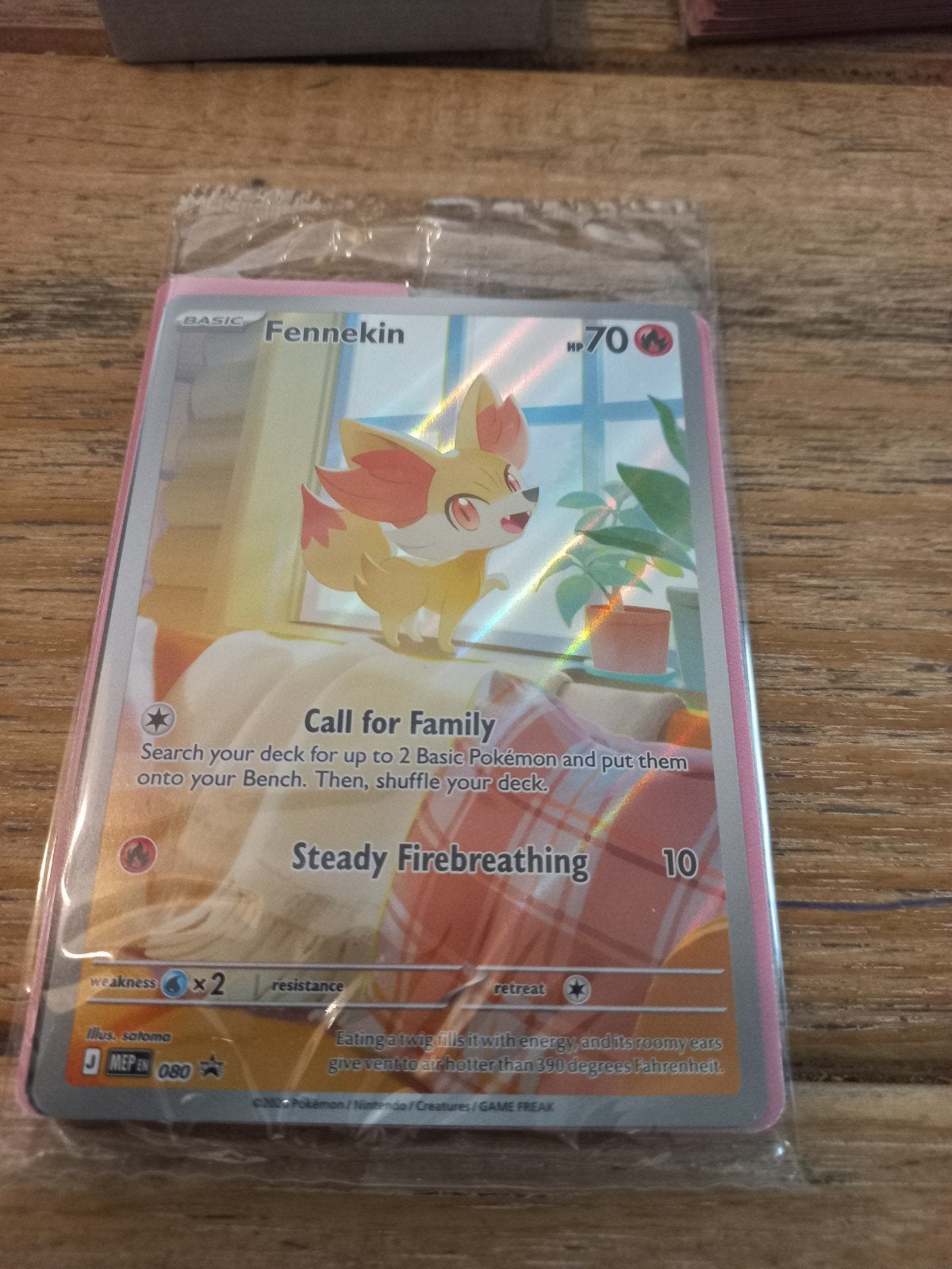 Fennekin promo, Ophalen of Verzenden, Nieuw, Losse kaart, Foil