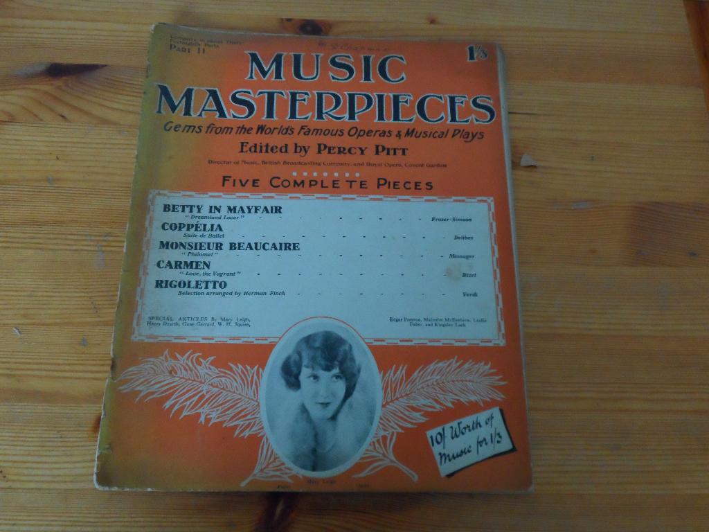 Music master pieces - ed. Percy pitt, Muziek en Instrumenten, Bladmuziek, Gebruikt, Artiest of Componist, Klassiek, Piano, Zang