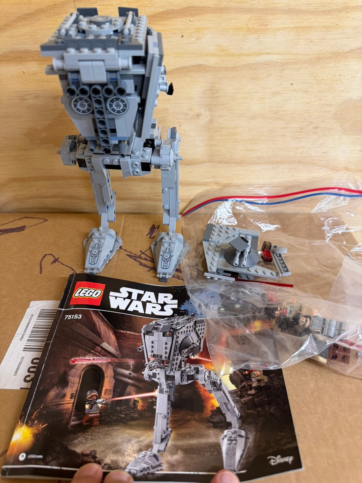 Lego Star Wars 75153 AT-ST Walker Compleet met Boekje, Star Wars, Lego, Ophalen of Verzenden, Zo goed als nieuw