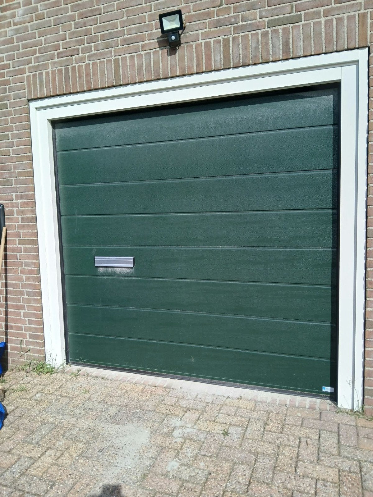Salco Garagedeur met 2 zenders en drukschakelaar, Doe-het-zelf en Verbouw, Deuren en Horren, Ophalen, Kunststof, Gebruikt, Garagedeur
