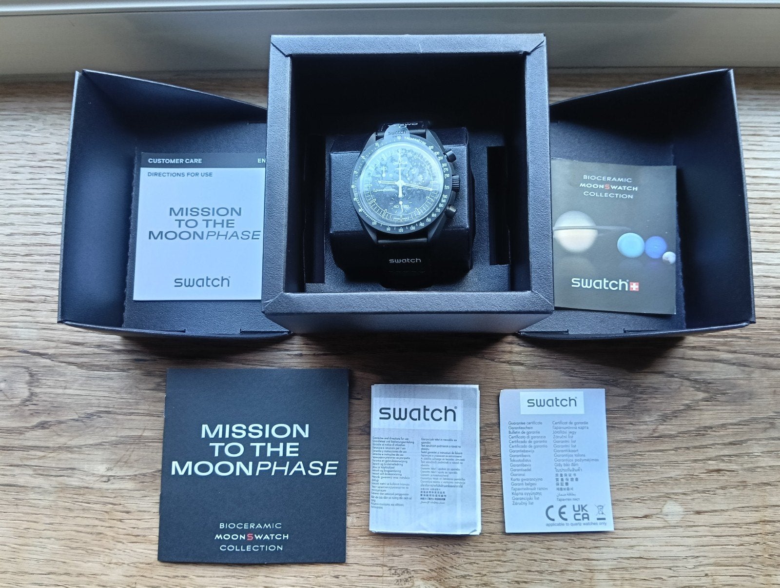 Omega x Swatch MoonSwatch Mission to the Moonphase - New Moo, Ophalen, Kunststof, Polshorloge, Swatch