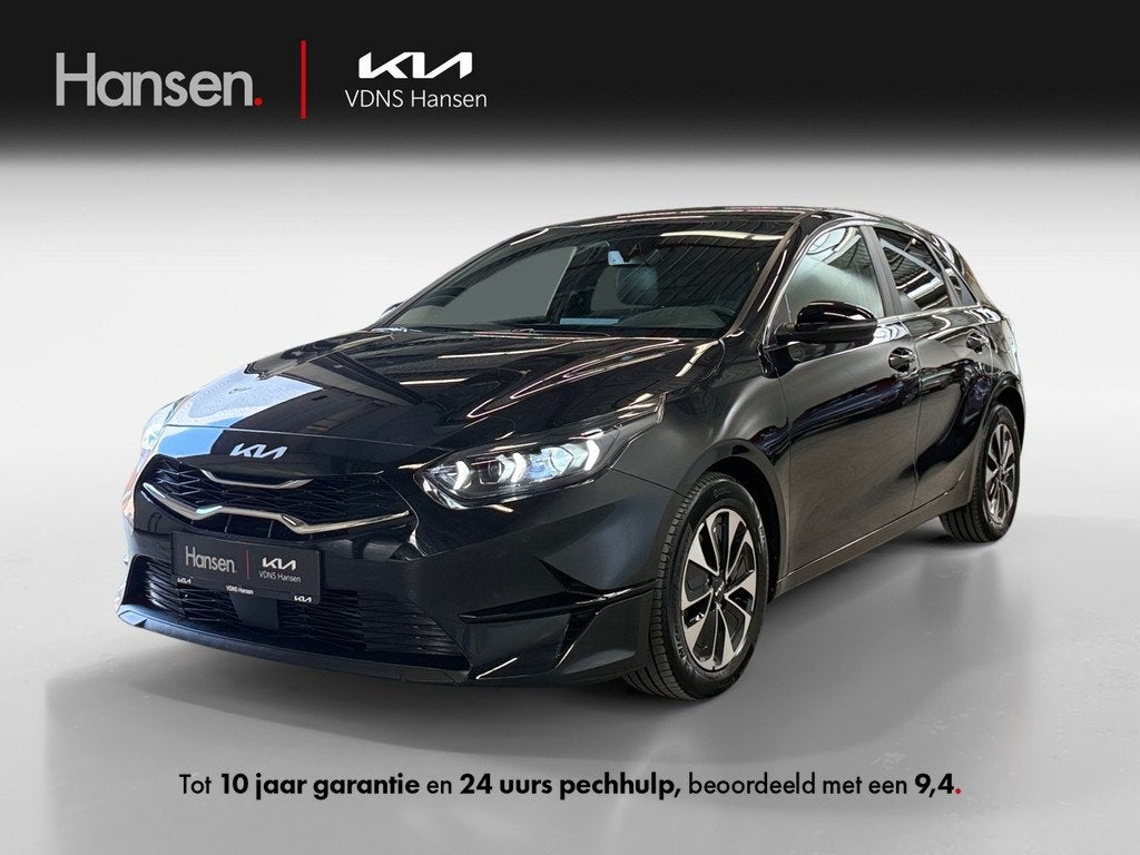 Kia Ceed 1.0 T-GDi MHEV Design Edition, Euro 6, Leder en Stof, Zwart, Origineel Nederlands