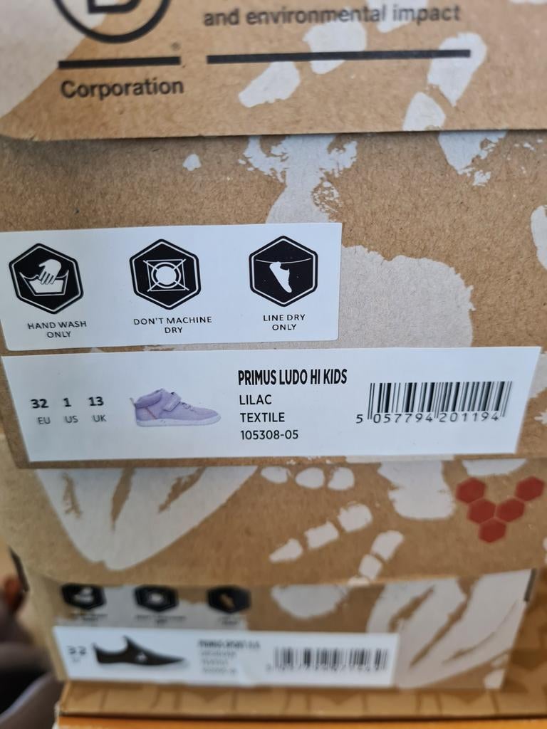 Vivobarefoot Primus Lido Hi Kids Lilac - Maat 32, Gebruikt, Meisje, Schoenen, Ophalen of Verzenden