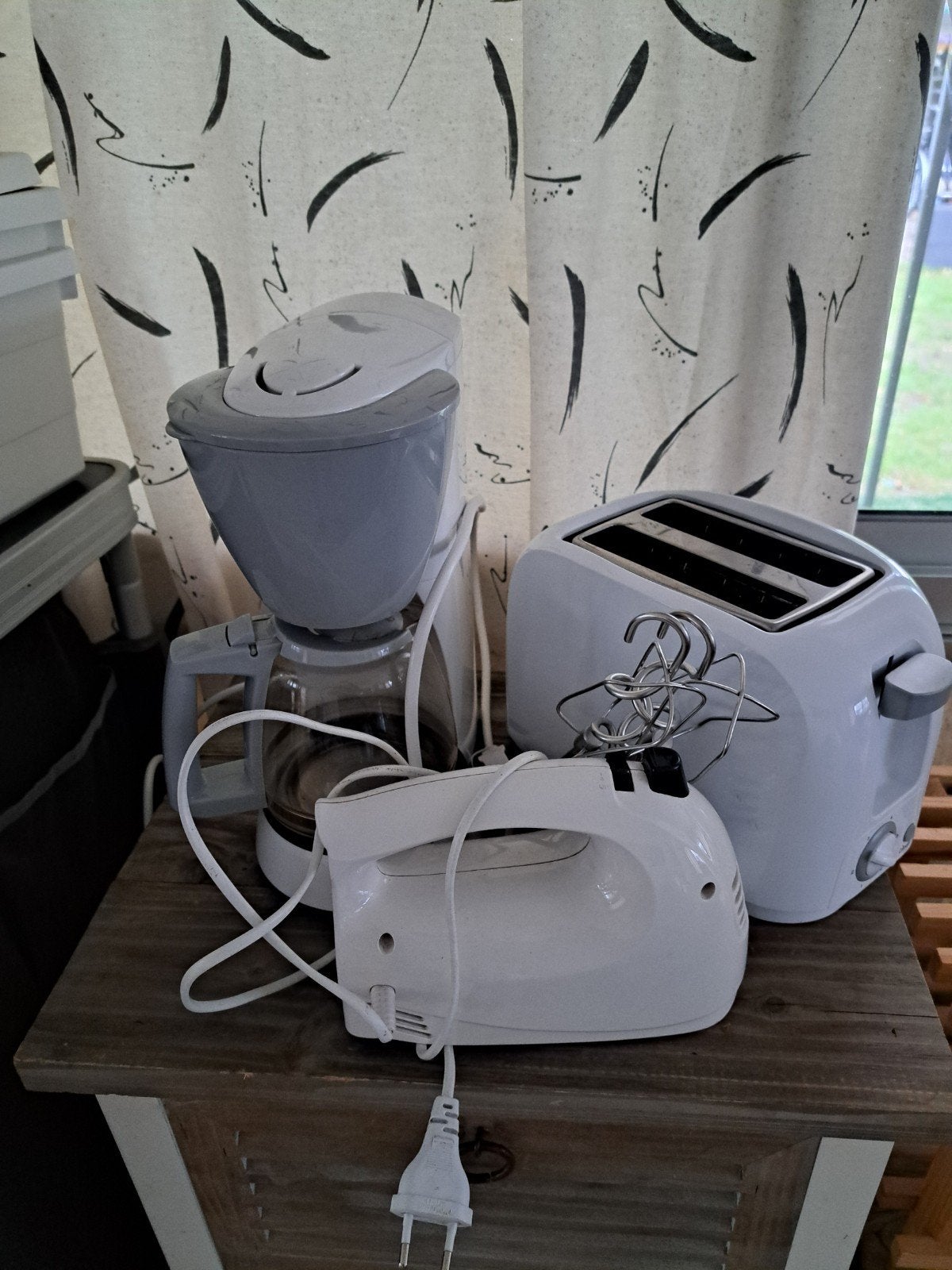 Keuken set: mixer, broodrooster en koffiezetapparaat, Ophalen, Zo goed als nieuw