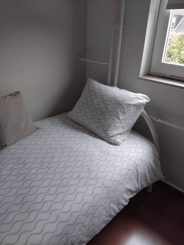 Bed, Ophalen, 90 cm, Eenpersoons, Wit