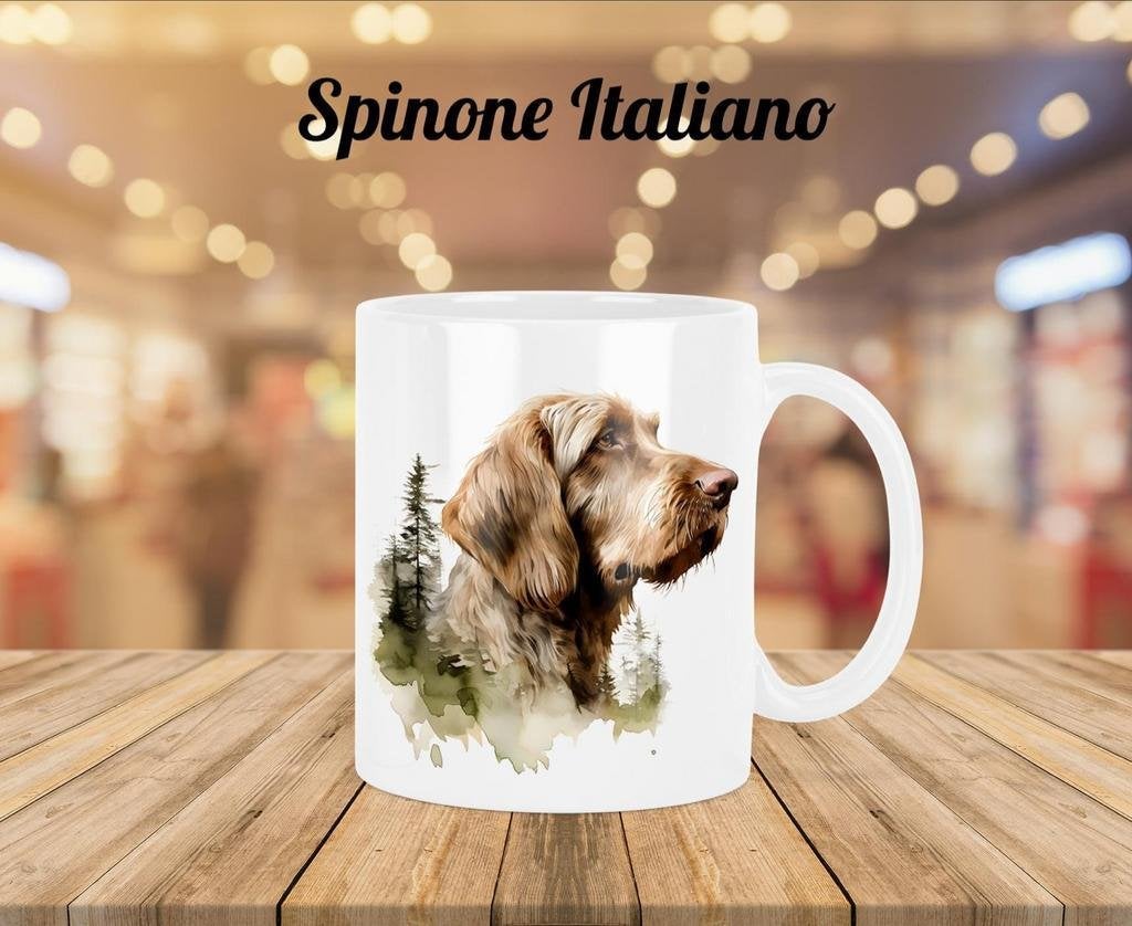 Spinone Italiano profiel mok, Verzenden, Nieuw, Overige stijlen, Kop(pen) en/of Schotel(s)