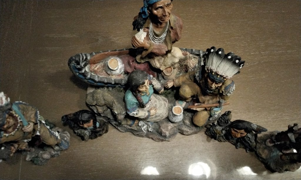 Indianen decoratieve beeldjes, Ophalen of Verzenden, Zo goed als nieuw, Overige typen