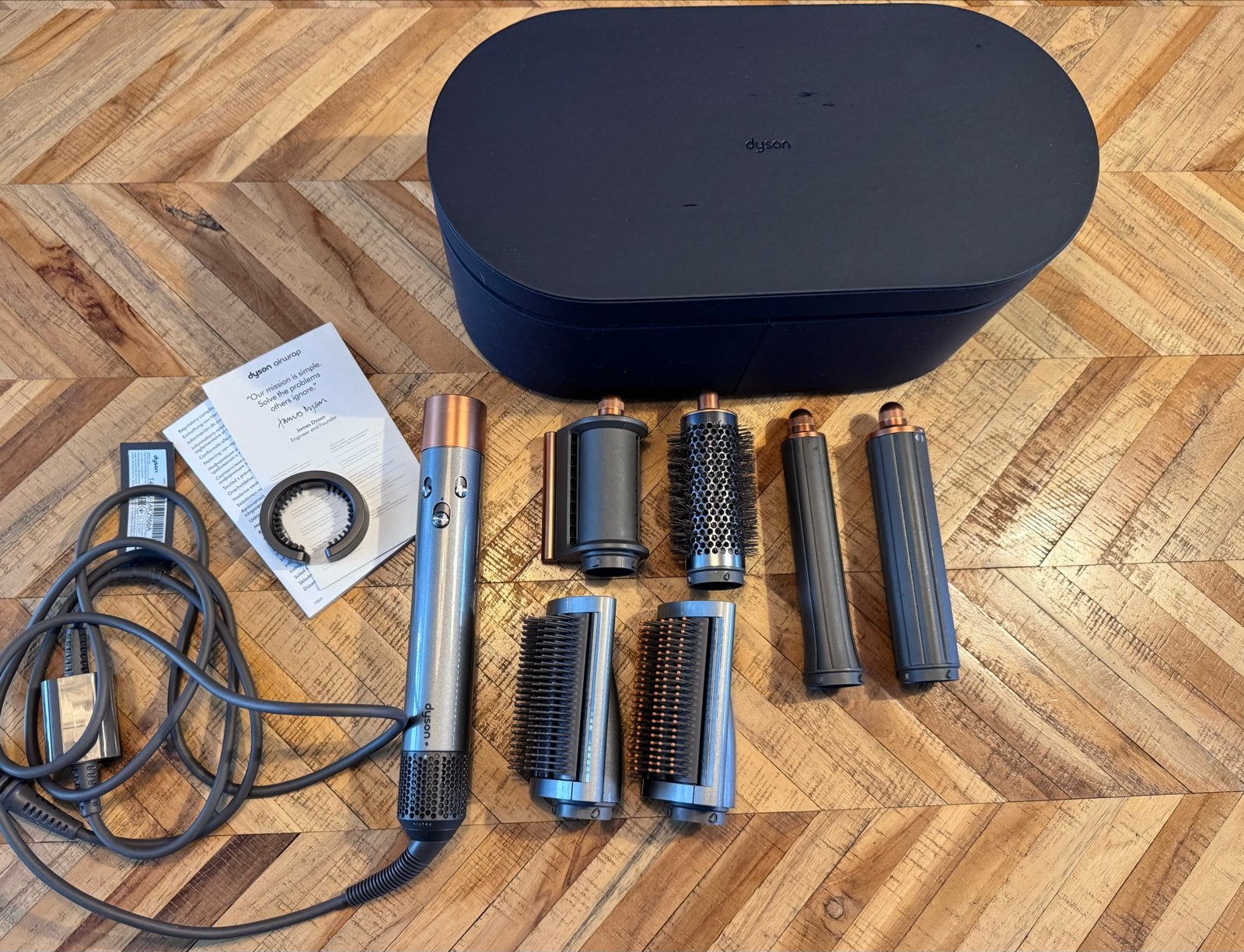 Dyson Airwrap Complete Long multistyler Nikkel/Koper, Ophalen, Zo goed als nieuw, Haarverzorging