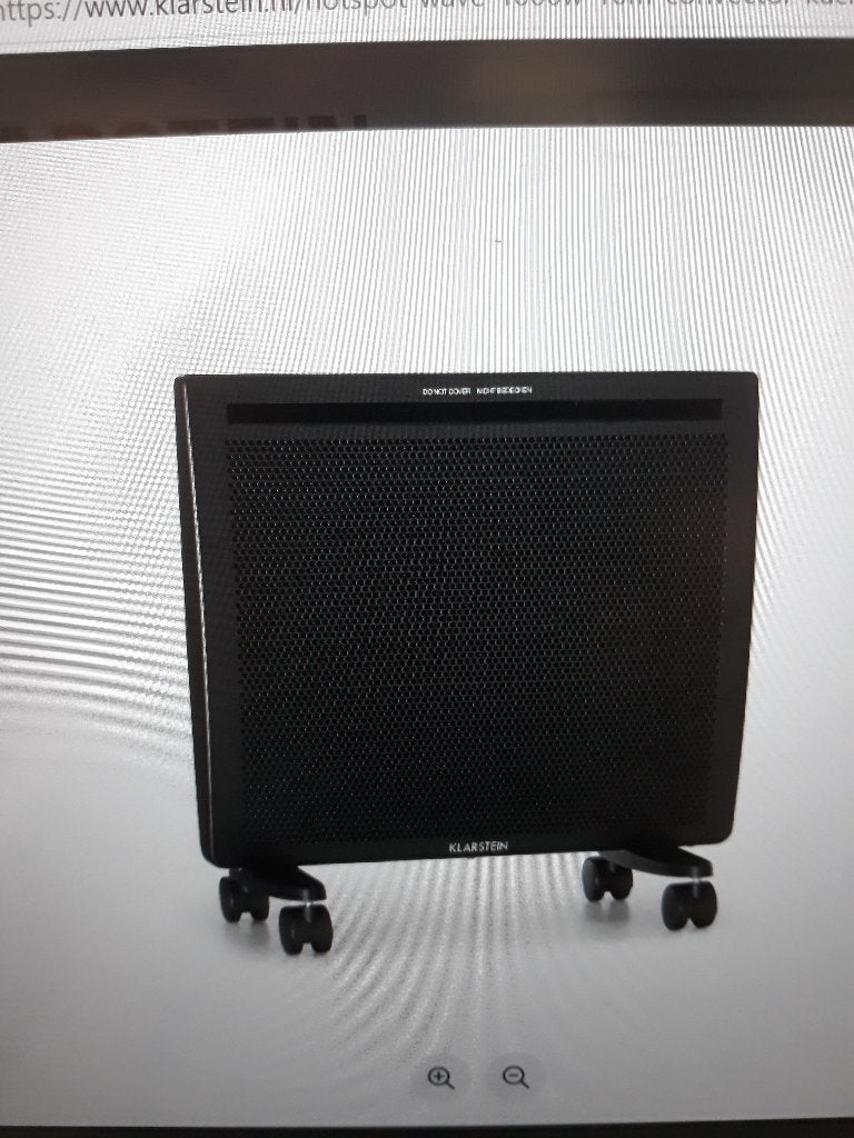Klarstein HotSpot Wave 1000W 10m² Convector Kachel Zwart, 30 tot 80 cm, Ophalen of Verzenden, 60 tot 150 cm, 800 watt of meer