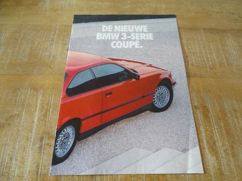 BMW 3 Serie Coupe E36 - Folder Brochure - NL - Druk 1991, Verzenden, Gelezen, BMW