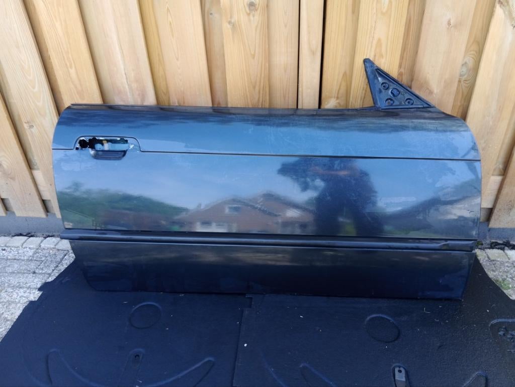 BMW E36 Coupé Cabrio Deur Rechts Voor Portier Zwart, Auto-onderdelen, Ophalen, Gebruikt, Deur, BMW