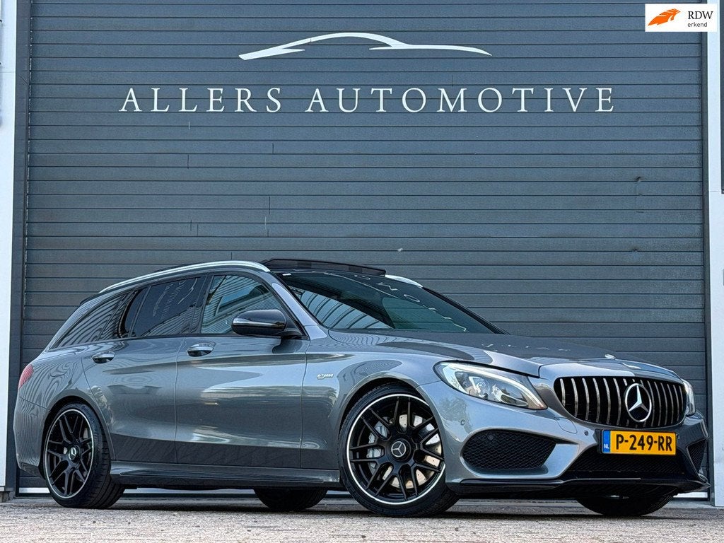 Mercedes-Benz C-klasse Estate AMG 43 4MATIC|PANO|CAMERA|BURM, 367 pk, 2996 cc, Vierwielaandrijving, 93 €/maand