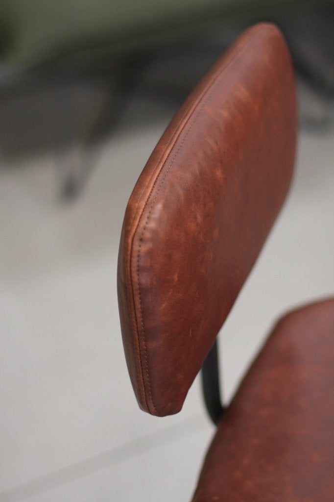 Luxe barstoelen Zipp metaal leer kookeiland keuken barkruk, Ophalen, 5 krukken of meer, Met voetsteun, 60 tot 90 cm