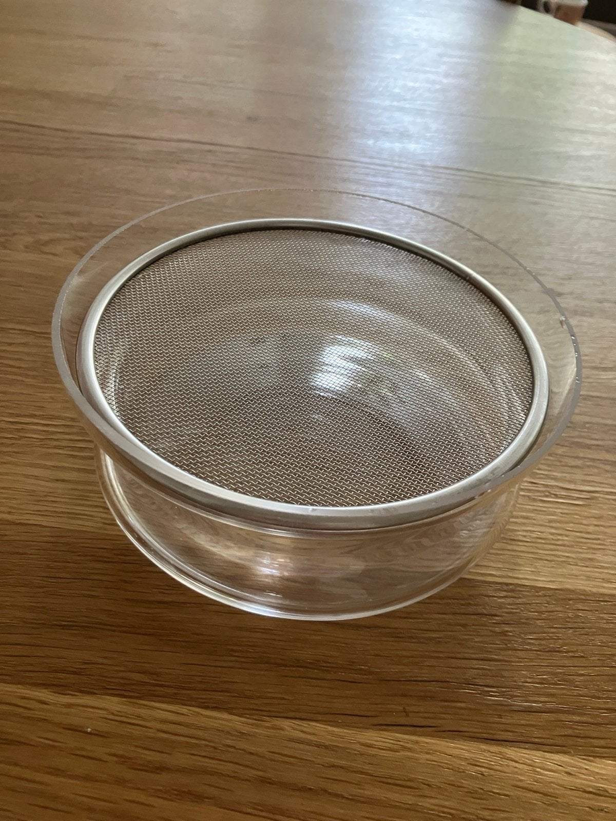 Glazen kiemschaaltje Dille & Kamille (13,5cm), Ophalen, Zo goed als nieuw, Overige typen