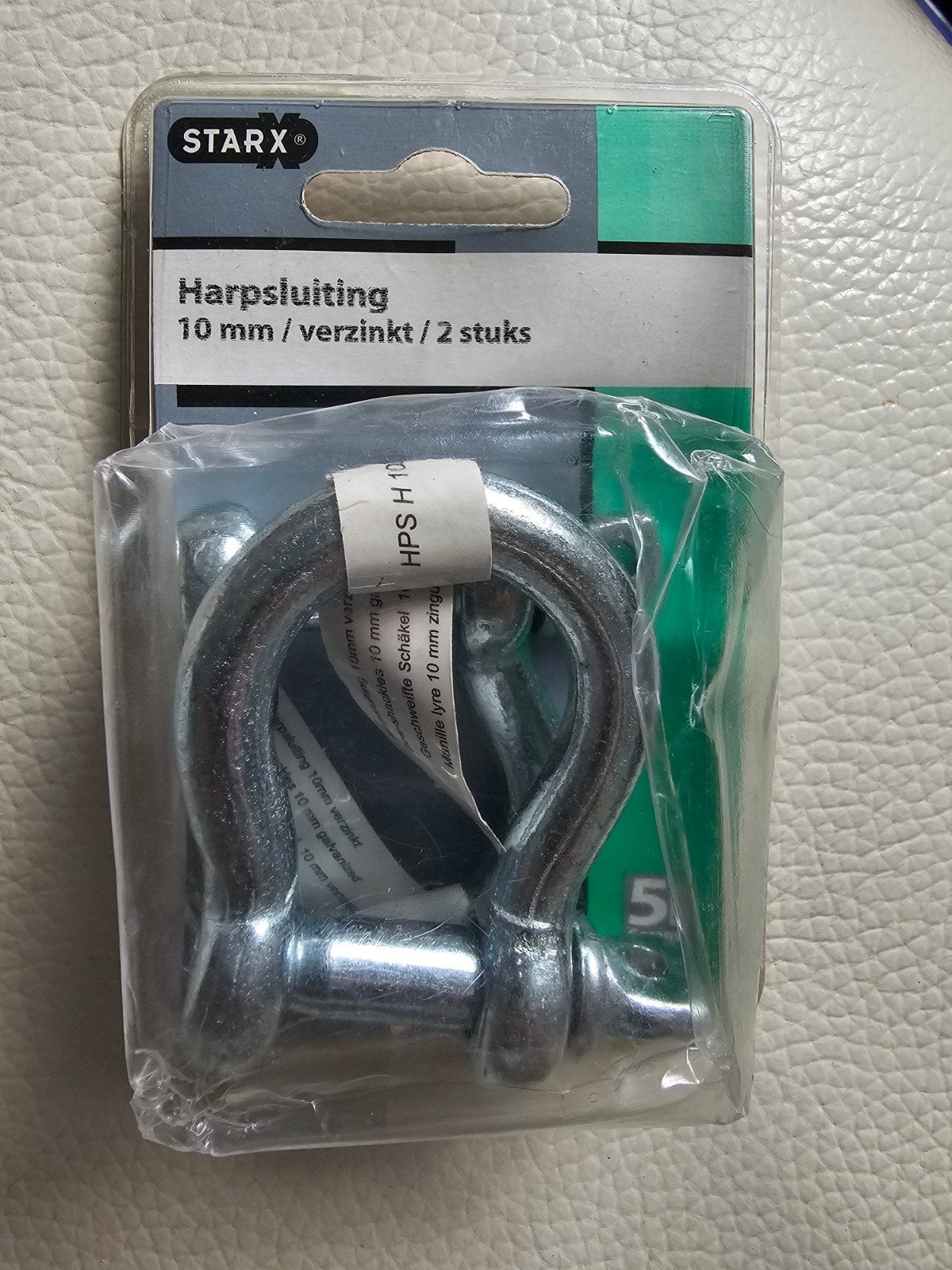HARPSLUITING 10 MM VERZINKT 2X, Ophalen, Nieuw