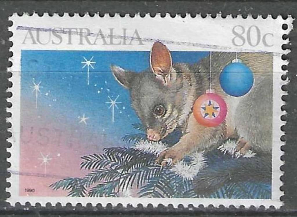 Australie 1990 - Yvert 1189 - Kerstmis (ST), Verzenden, Gestempeld