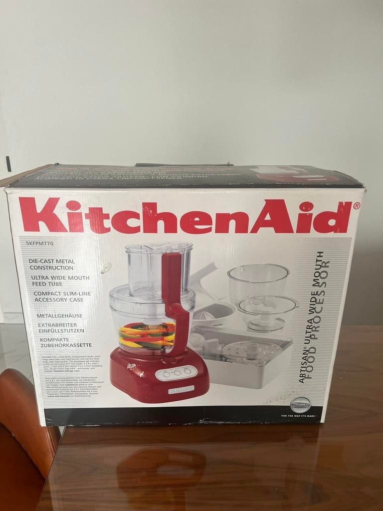 KitchenAid hak molen, 4 liter of meer, Ophalen of Verzenden, Zo goed als nieuw, 3 snelheden of meer
