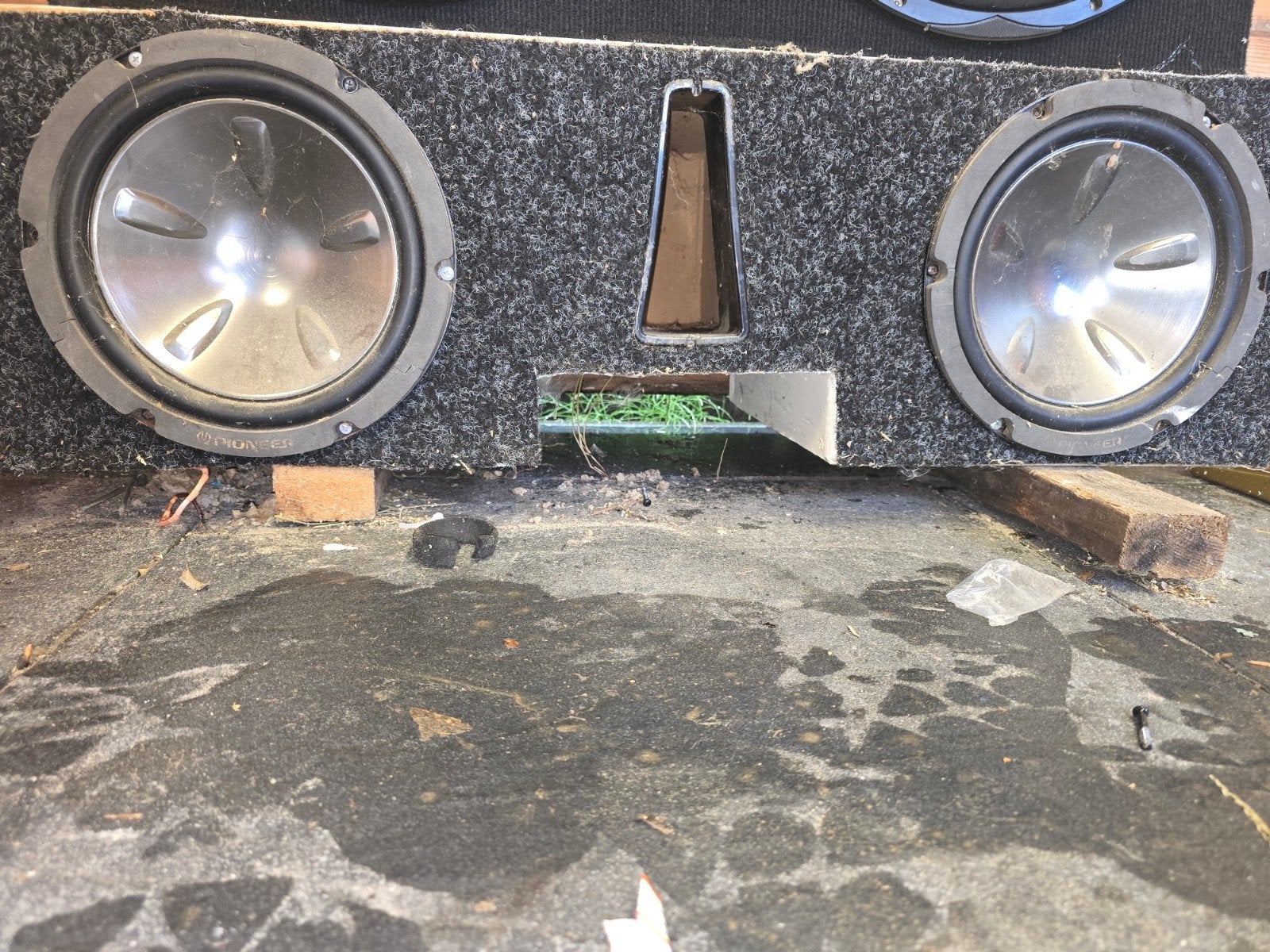 Pioneer Subwoofer in behuizing, Ophalen of Verzenden, Gebruikt