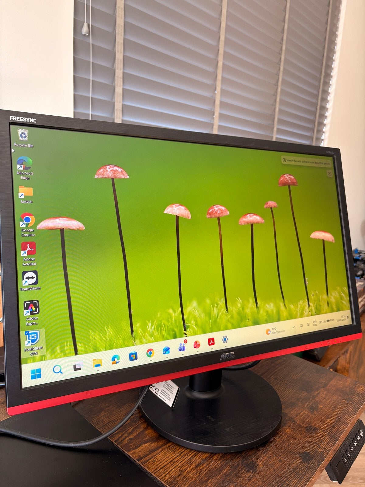 AOC G2460VQ6 24 inch Full HD Monitor (1920x1080), Full HD, 61 t/m 100 Hz, Ophalen, Gaming