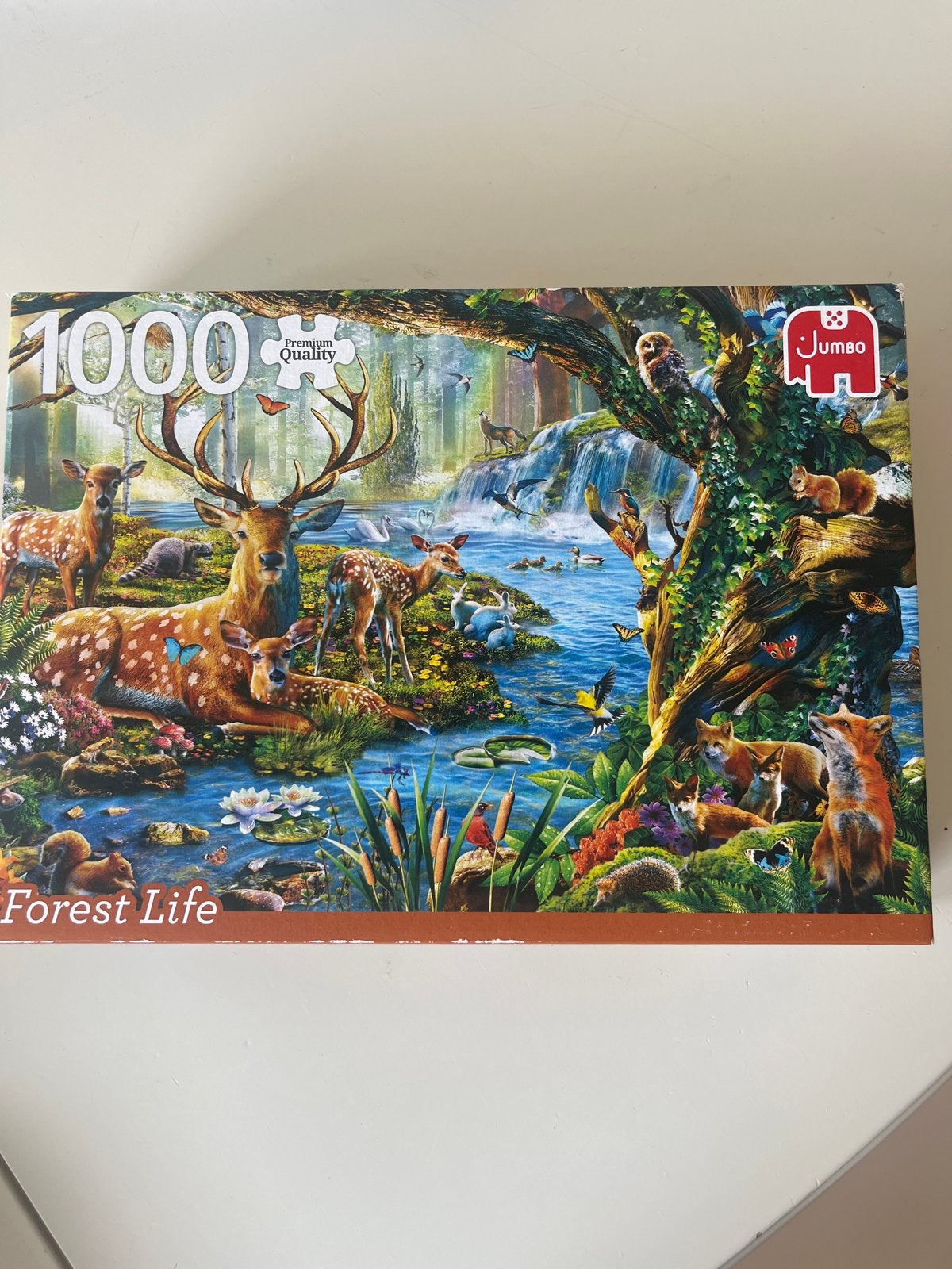 Jumbo Legpuzzel 1000 stukjes - Forest Life, Ophalen of Verzenden, 500 t/m 1500 stukjes, Zo goed als nieuw, Legpuzzel